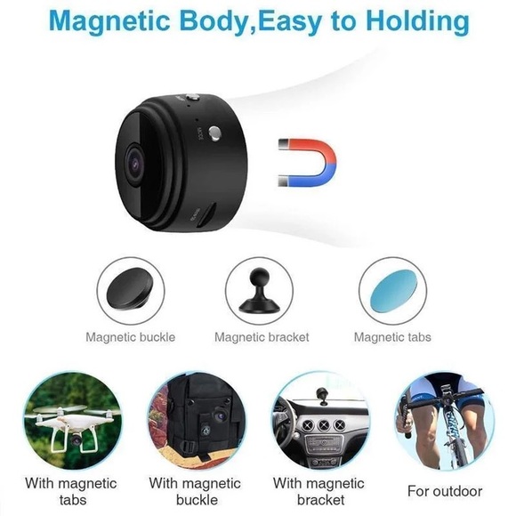 NEW 1080p Magnetic WiFi Mini Camera, new in box, unopened - Picture 9 of 12